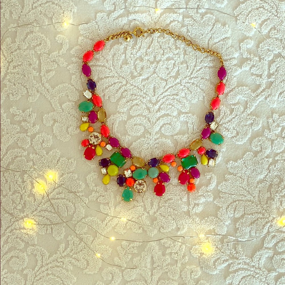 J. Crew. Multicolored Gemstone Necklace